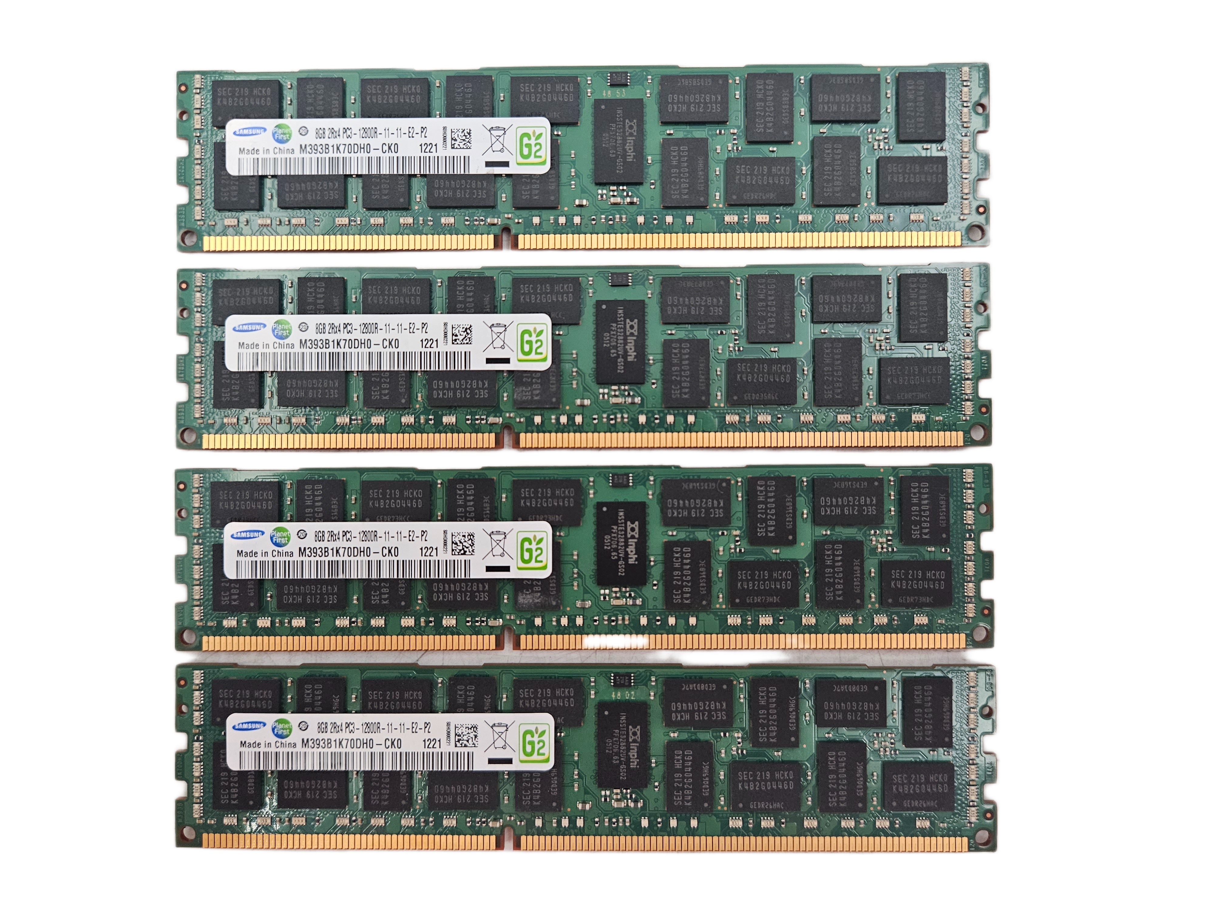 Samsung 32GB DDR3-1600 RAM PC3-12800R DIMM (4x8GB) - Bild 1 von 6