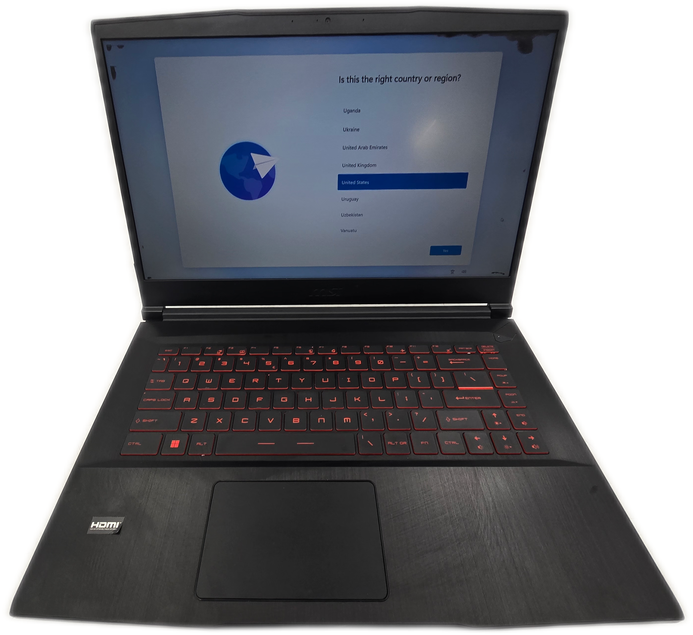 MSI GF63 Thin 11SC Gaming Laptop i5 11th 8GB 256GB SSD Windows 11