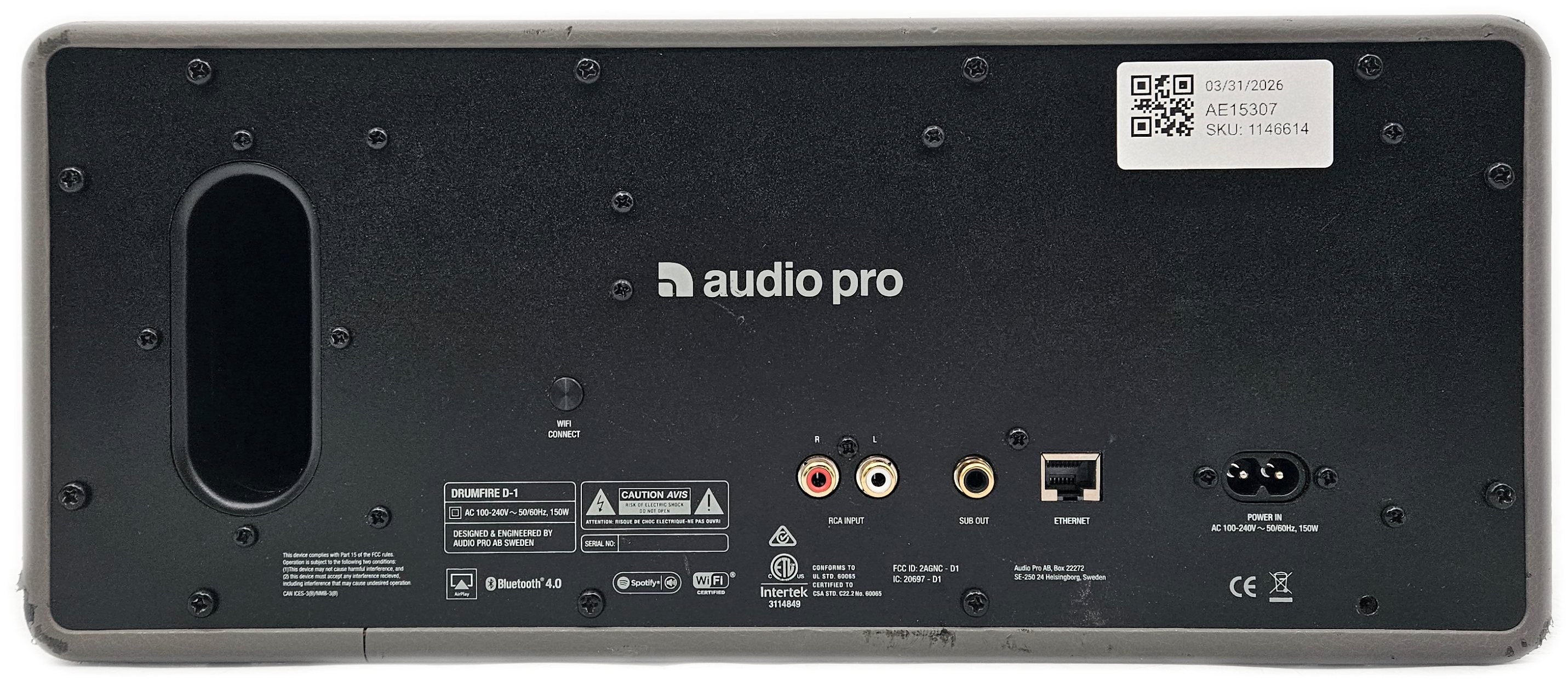 Audio Pro Drumfire D-1 Wireless Multiroom Bluetooth Speaker